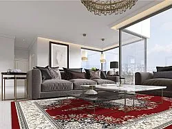 Tapete Wilton - Lice (vermelho/multicolorido)