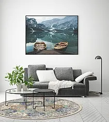 Tapete redondo - Bohemia (azul/multicolorido)