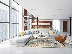 Tapete Wilton - Bohemia (azul/multicolorido)