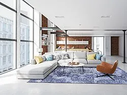 Tapete Wilton - Badem (azul)