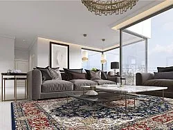 Tapete Wilton - Vakifli (azul/multicolorido)