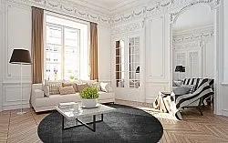 Tapete redondo - Serifos (cinza escuro)