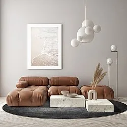 Tapete redondo - Serifos (cinza escuro)