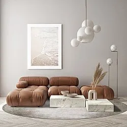 Tapete redondo - Riano (cinza)