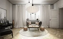 Tapete redondo - Aurelia (bege)