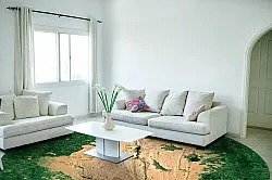 Tapete redondo - Positano (bege/verde)