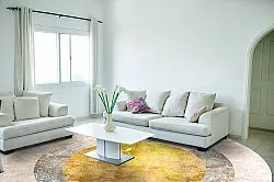 Tapete redondo - Budoni (cinza/bege/amarelo)