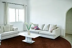 Tapete redondo - Bovera (marrom/vermelho)