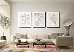 Tapete redondo - Periana (rosa/multicolorido)