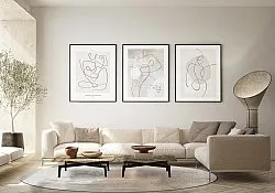 Tapete redondo - Bornos (cinza/bege)