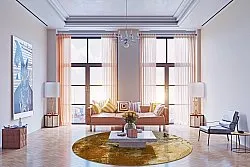 Tapete redondo - Olivera (marrom)