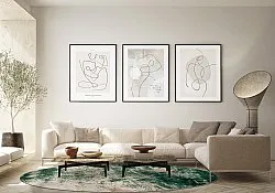 Tapete redondo - Tamalous (bege/verde)