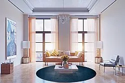 Tapete redondo - Novelia (azul)