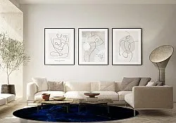 Tapete redondo - Zuani (azul escuro)