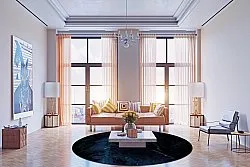 Tapete redondo - Zuani (azul escuro)