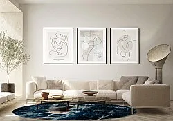 Tapete redondo - Narbolia (azul/multicolorido)