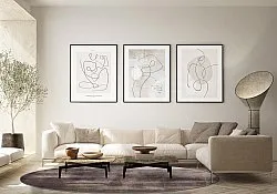 Tapete redondo - Olmedo (cinza/bege)