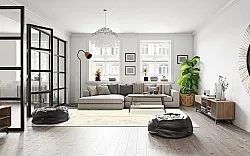 Tapete Wilton - Osuna (cinza/bege)