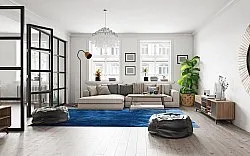 Tapete Wilton - Cargese (azul)