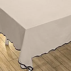 Toalha de mesa de algodão Yrsa (bege claro)