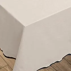 Toalha de mesa de algodão Yrsa (bege claro)