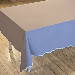 Toalha de mesa de algodão Yrsa (bege escuro)