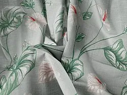 Toalha de mesa de algodão Adella (verde/roxo)