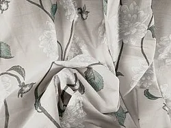 Toalha de mesa de algodão Alyssa (bege/cinza)