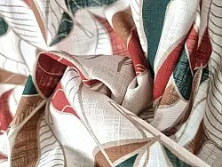 Toalha de mesa de algodão Amalie (bege/ferrugem)