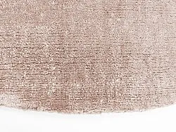 Rund matta - Recycled PET with viscose look (marrom claro)
