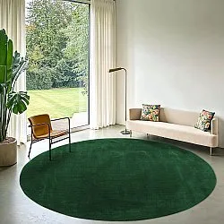 Tapete redondo - Recycled PET with viscose look (verde)