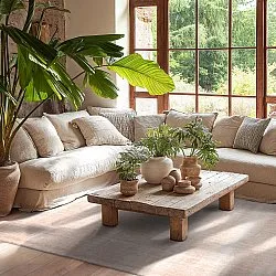 Recycled PET with viscose look (bege claro)