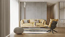 Tapete redondo - Esme (rosa/multicolorido)