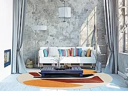 Tapete redondo - Beira (multicolorido)