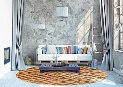 Tapete redondo - Lamego (bege/marrom)