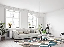 Tapete Wilton - Branco (multicolorido)