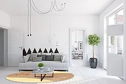 Tapete redondo - Nisa (marrom/bege)