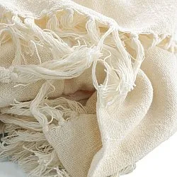 Cobertores - Veya cotton throw (creme)