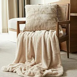 Cobertores - Aranga Super Soft Throw (bege)