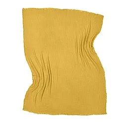 Mantas - Manta de musselina - Dorena (amarelo mostarda)