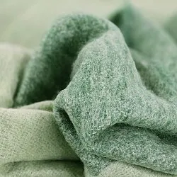 Manta em mistura de lã - Carol (verde)