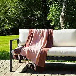 Manta em mistura de lã - Carol (rosa)