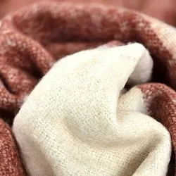 Manta em mistura de lã - Carrie (rosa)