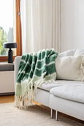 Manta em mistura de lã - Charlotte (verde)