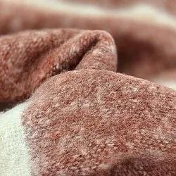 Manta em mistura de lã - Charlotte (rosa)