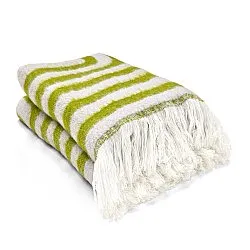 Mantas - Manta em mistura de lã - Melody (verde/roxo)