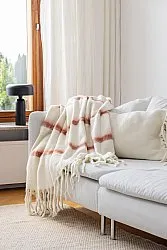 Manta em mistura de lã - Miranda (rosa)