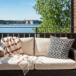 Manta em mistura de lã - Miranda (rosa)