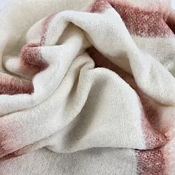 Manta em mistura de lã - Miranda (rosa)