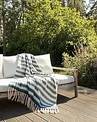 Manta em mistura de lã - Monica (azul)